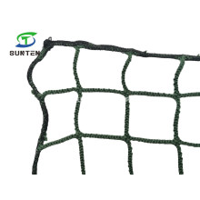 Navy Green Color Polyester Knotless Cargo Net, Container Net, Fall Arrest Net, Safety Catch Net in Construction Sites, Amusement Park